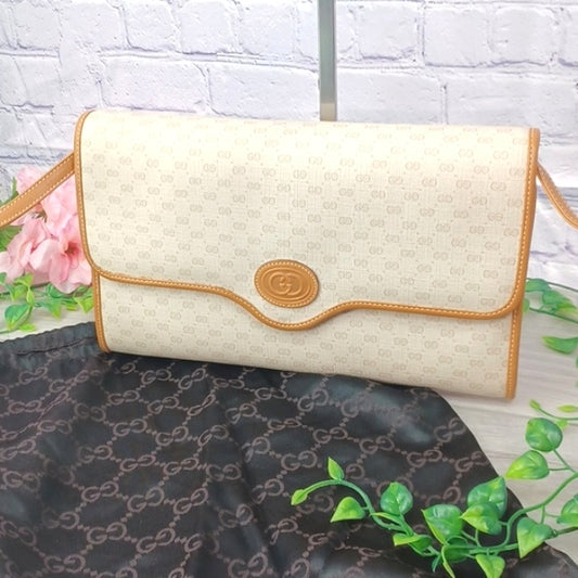 Gucci Vintage Micro GG Clutch or Shoulder Bag