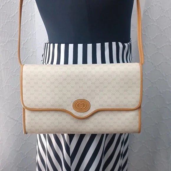 Gucci Vintage Micro GG Clutch or Shoulder Bag
